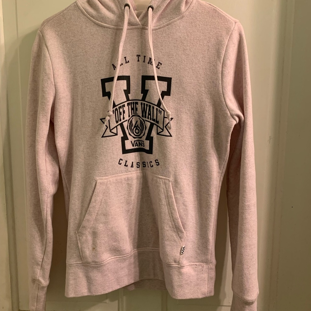 Vans Off The Wall light pink hoodie